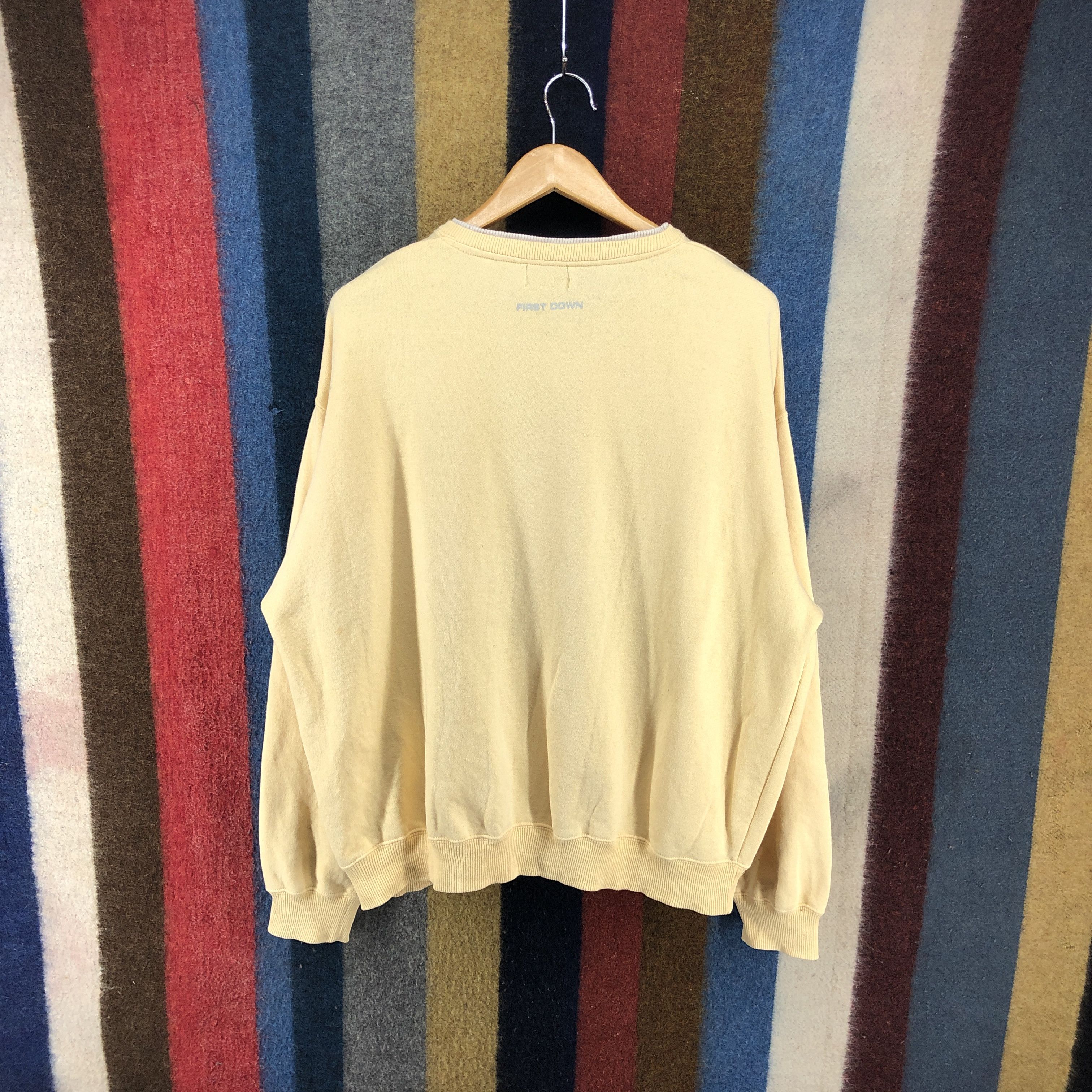Other FIRST DOWN Crew Neck Sweatshirt #0237/K Size US XXL / EU 58 / 5 - 7 Thumbnail