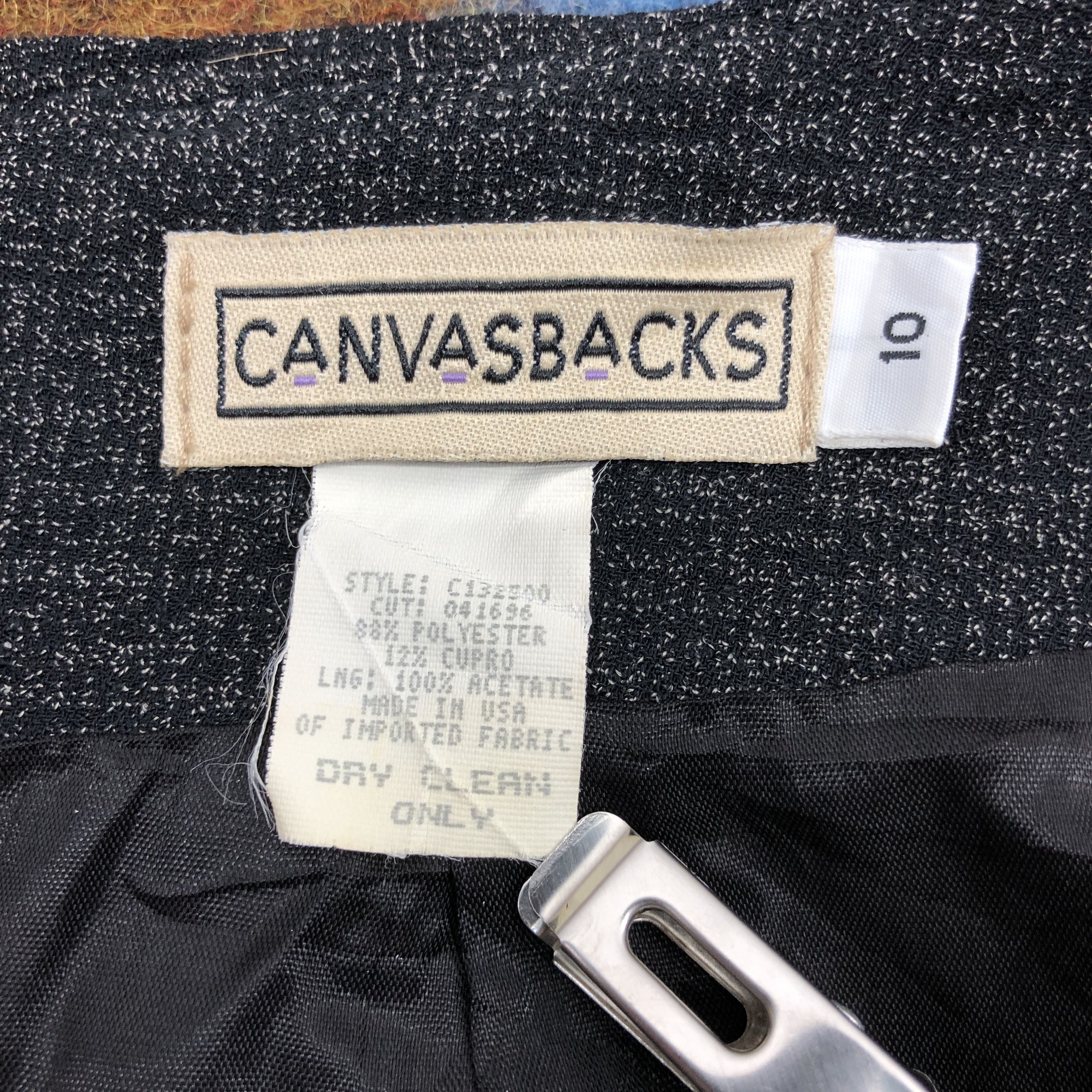 Vintage 90s Vintage CANVASBACKS Simple Design Skirt #0447/S Size 29" - 4 Thumbnail