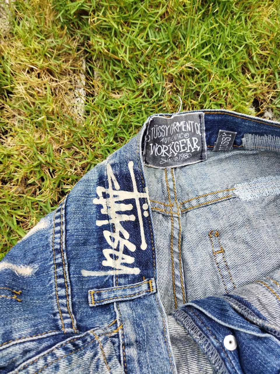 Stussy Stussy Workgear Reworked Distressed Jeans - Size 32 Size US 32 / EU 48 - 7 Thumbnail