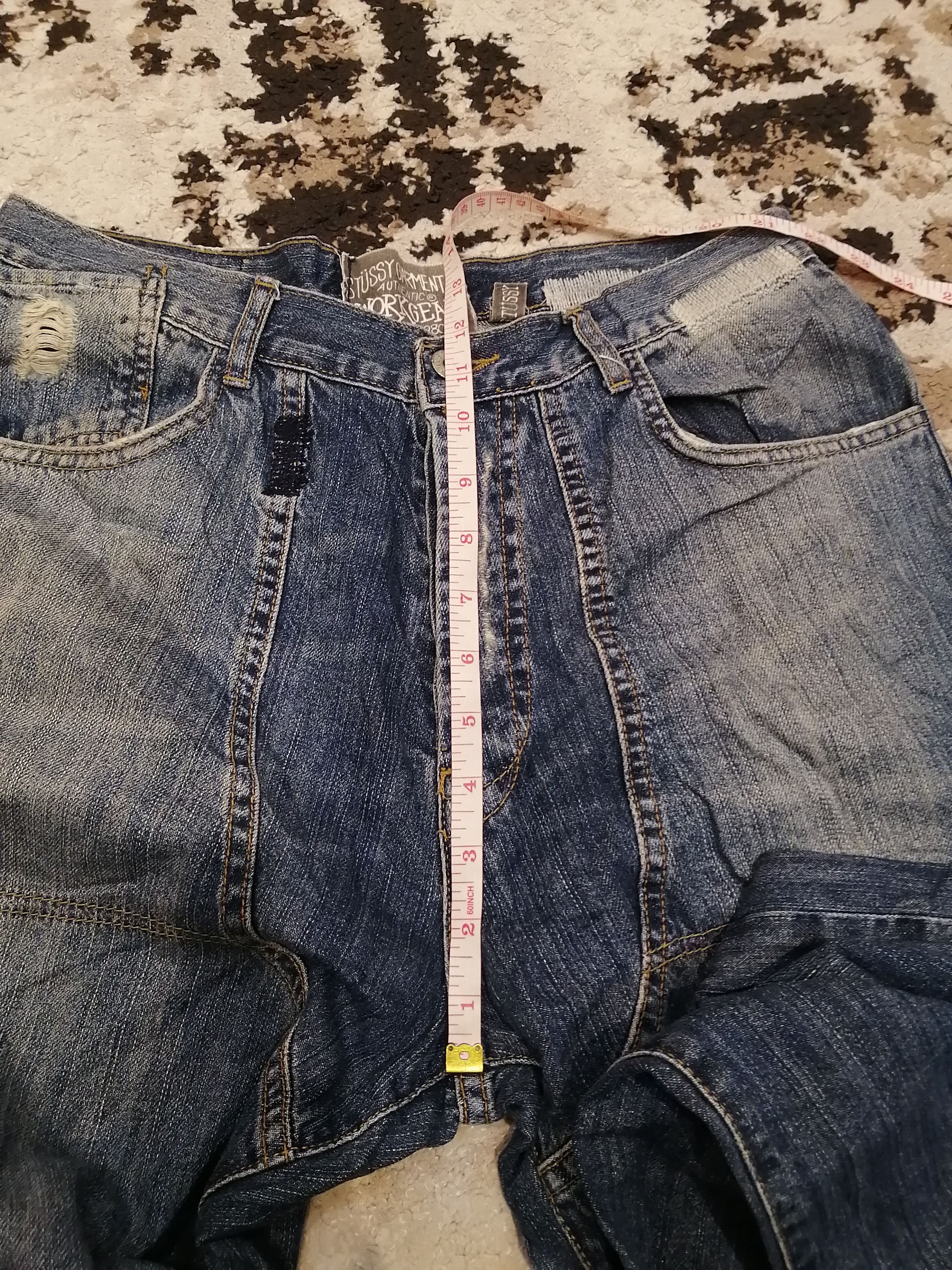 Stussy Stussy Workgear Reworked Distressed Jeans - Size 32 Size US 32 / EU 48 - 17 Thumbnail