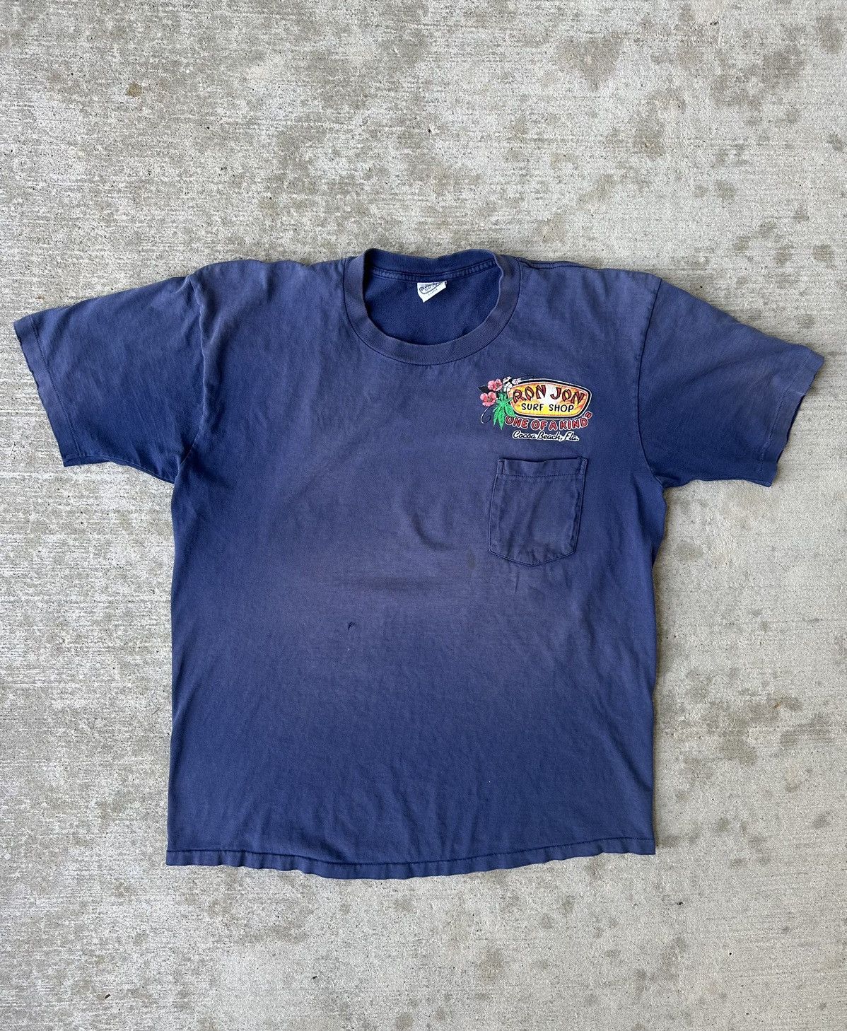 Ron Jon Surf Shop Sun-Faded 90s Single Stitch Graphic Ron Jon Tee Shirt Size US L / EU 52-54 / 3 - 4 Thumbnail