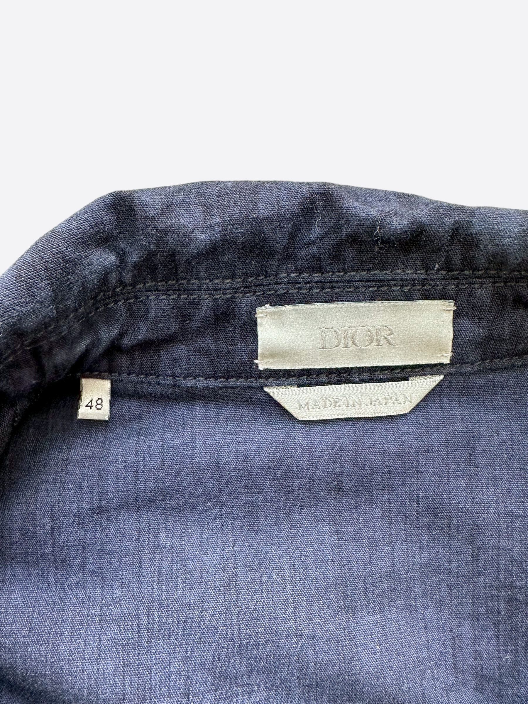 Dior Dior Blue Oblique Zip Up Jacket Size US L / EU 52-54 / 3 - 4 Thumbnail