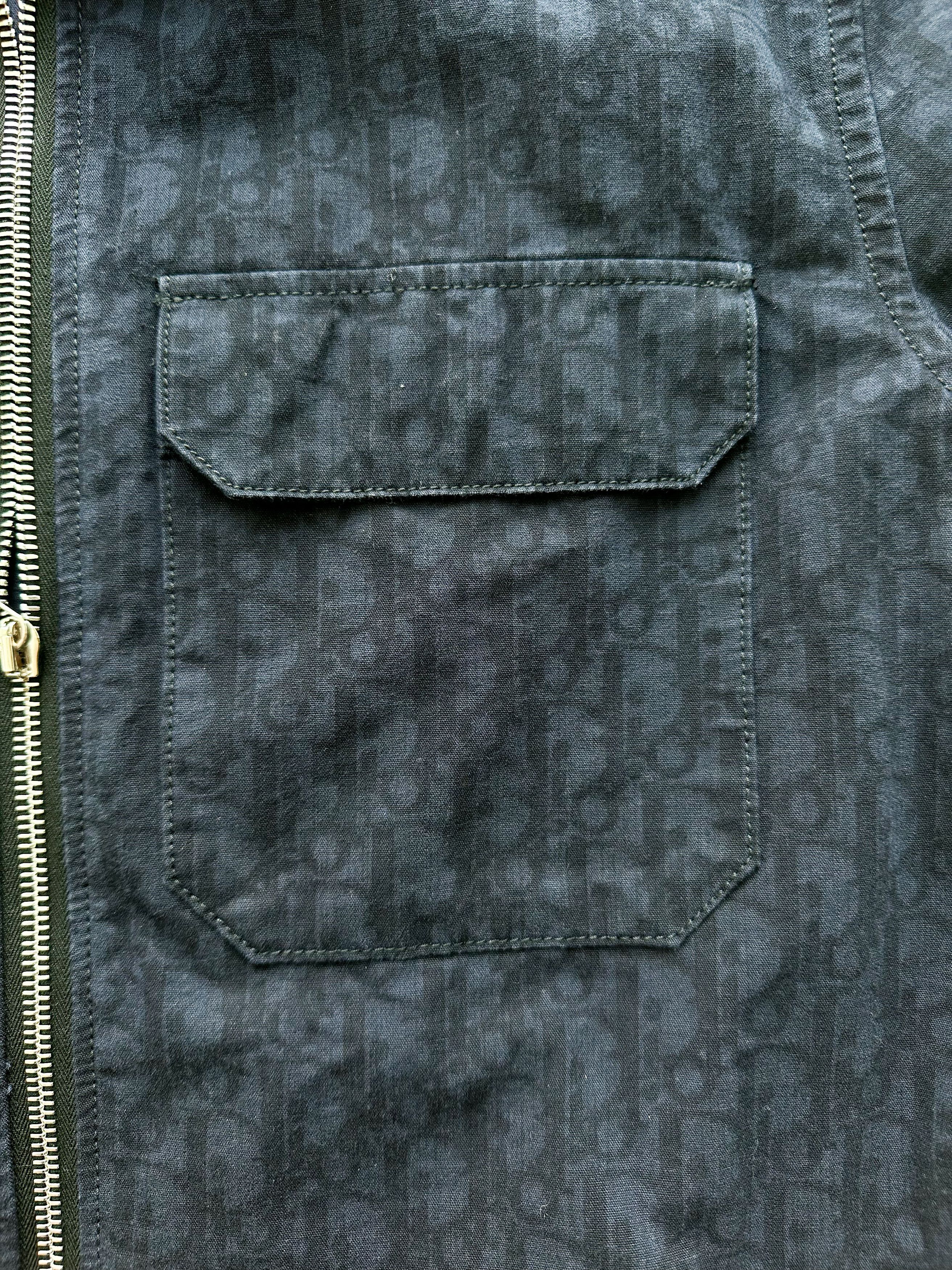 Dior Dior Blue Oblique Zip Up Jacket Size US L / EU 52-54 / 3 - 3 Thumbnail