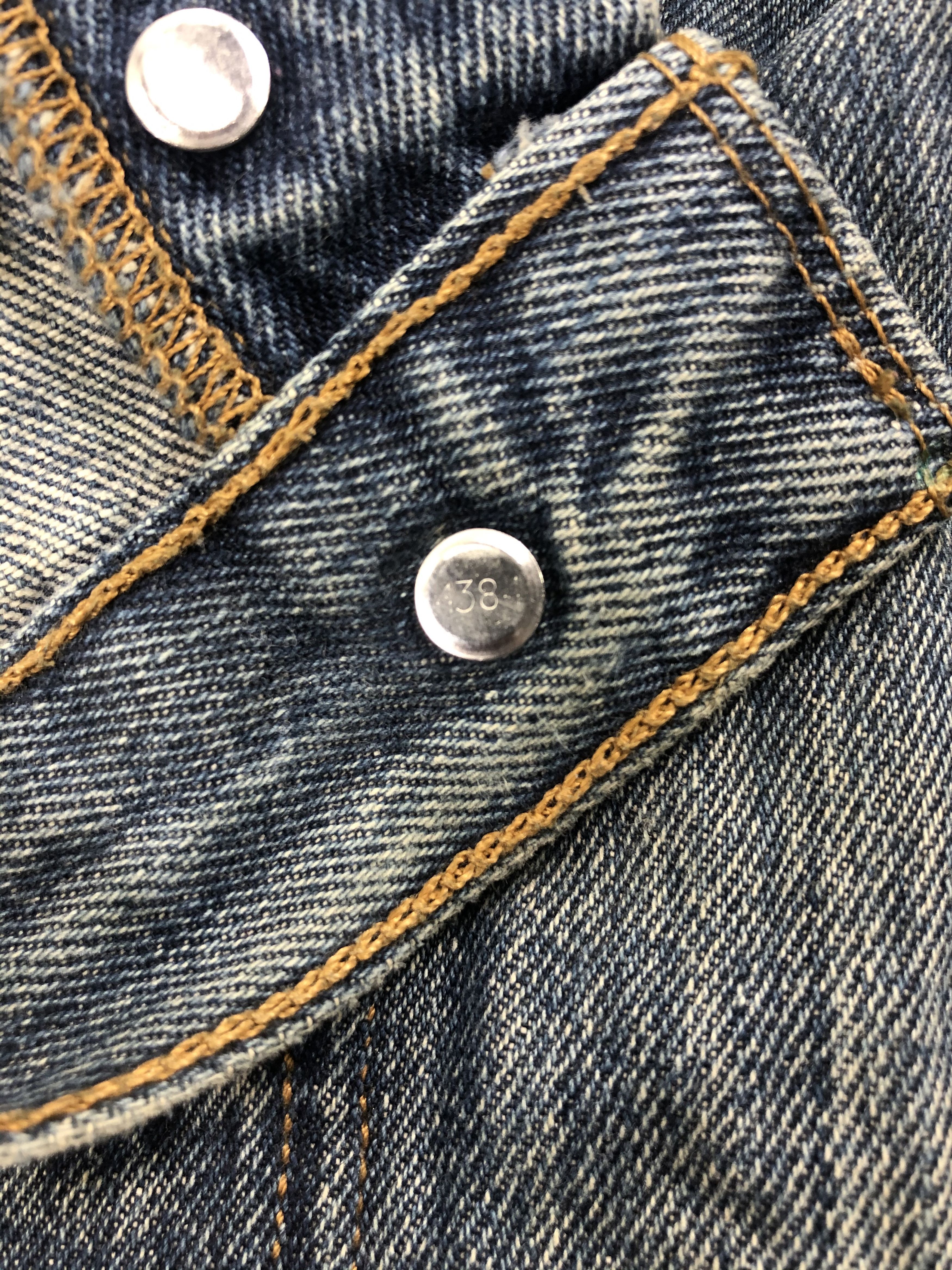 Levi's Ripped Blue Distressed Vintage Levi's 501 Denim -JN1148 Size US 41 - 7 Thumbnail