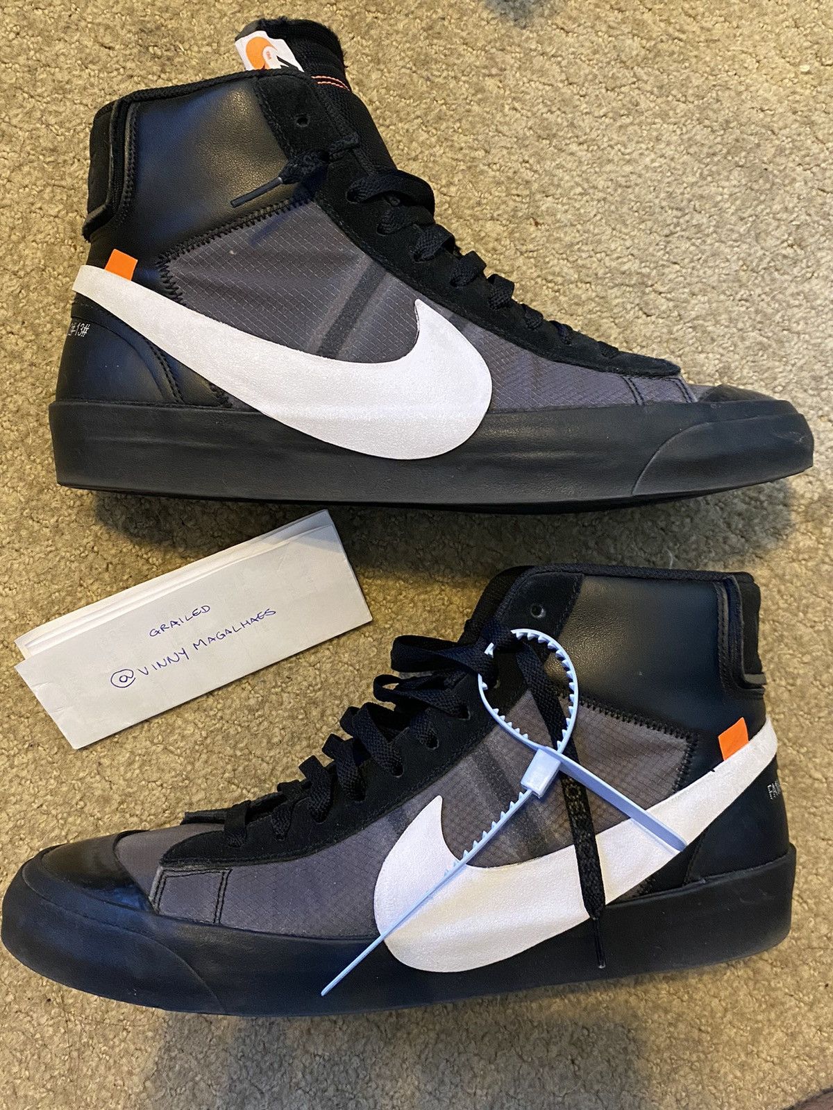Nike × Off-White Nike X Off-White The 10: Blazer Mid "Grim Reaper" sneakers Size US 13 / EU 46 - 2 Thumbnail
