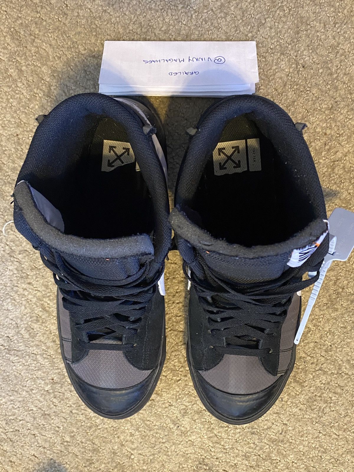 Nike × Off-White Nike X Off-White The 10: Blazer Mid "Grim Reaper" sneakers Size US 13 / EU 46 - 4 Thumbnail