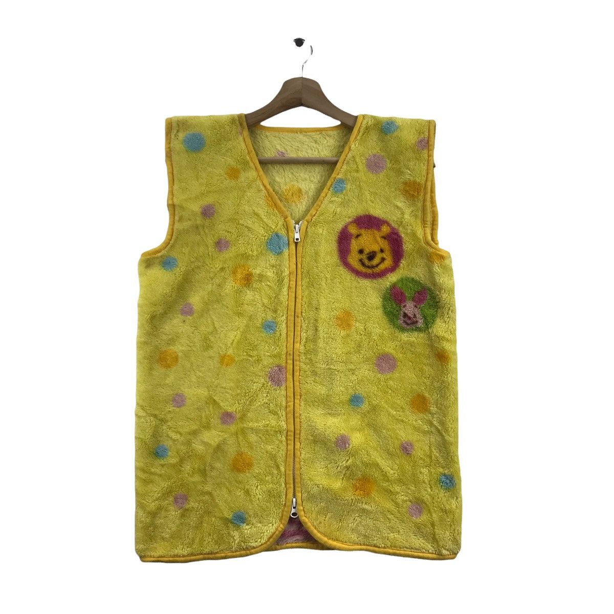 Vintage WINNIE POOH DISNEY Cartoon Animation Vest Fleece Wear Size US S / EU 44-46 / 1 - 1 Thumbnail