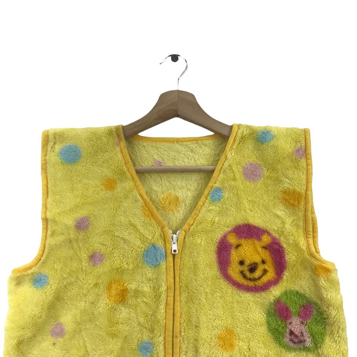 Vintage WINNIE POOH DISNEY Cartoon Animation Vest Fleece Wear Size US S / EU 44-46 / 1 - 2 Thumbnail
