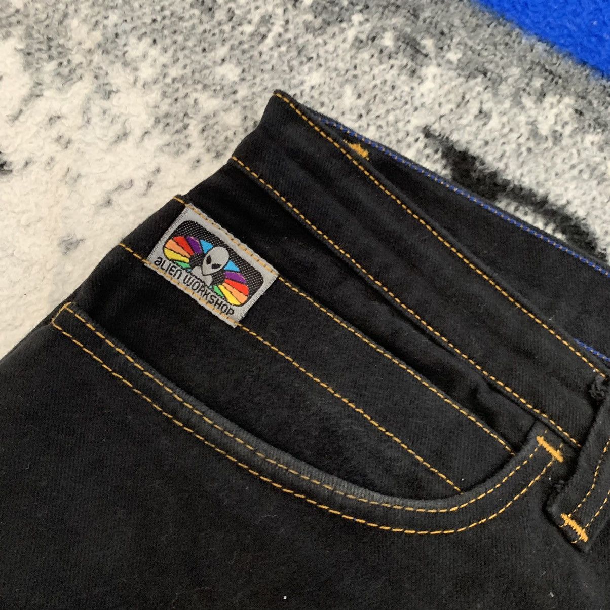 Alien Workshop Vtg Rare Alien Workshop Pants Jeans Y2K Glow In The Dark Size US 36 / EU 52 - 10 Thumbnail