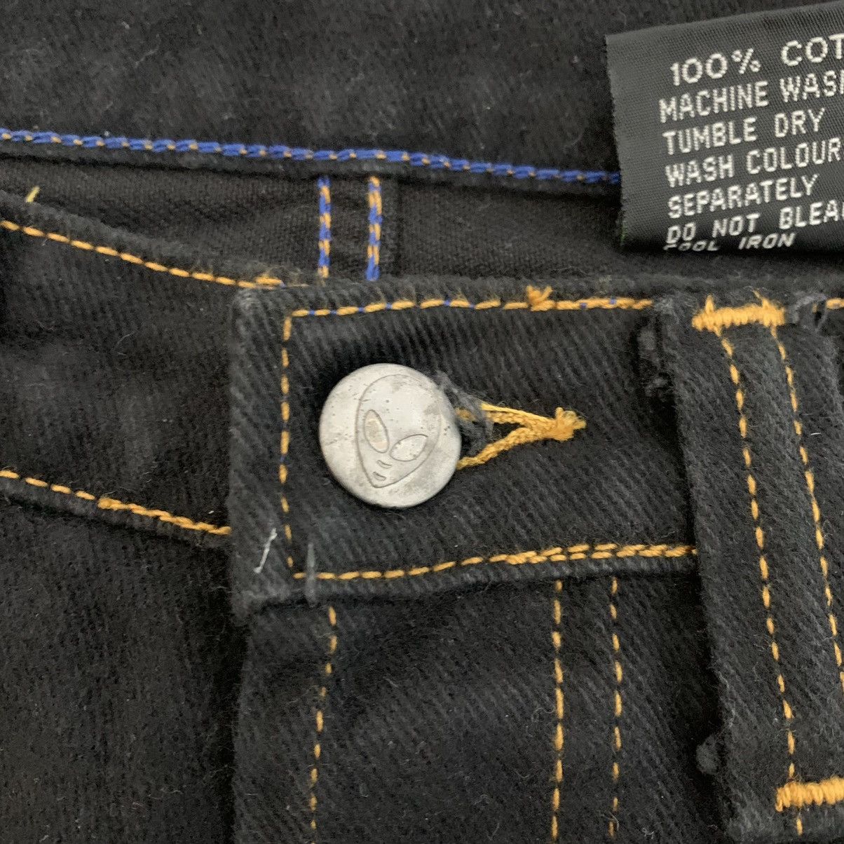 Alien Workshop Vtg Rare Alien Workshop Pants Jeans Y2K Glow In The Dark Size US 36 / EU 52 - 9 Thumbnail