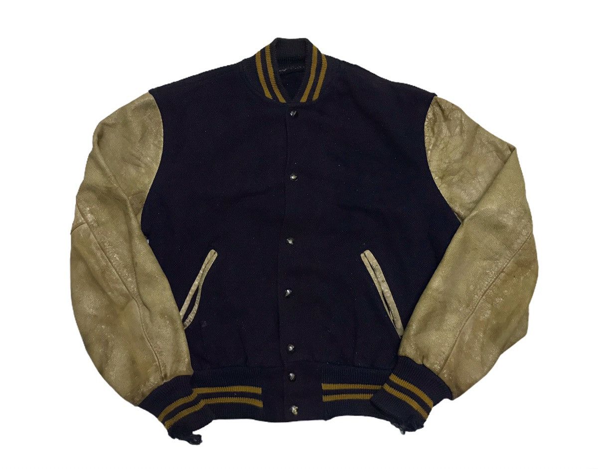 Vintage Vintage 70s varsity jacket Size US M / EU 48-50 / 2 - 2 Thumbnail