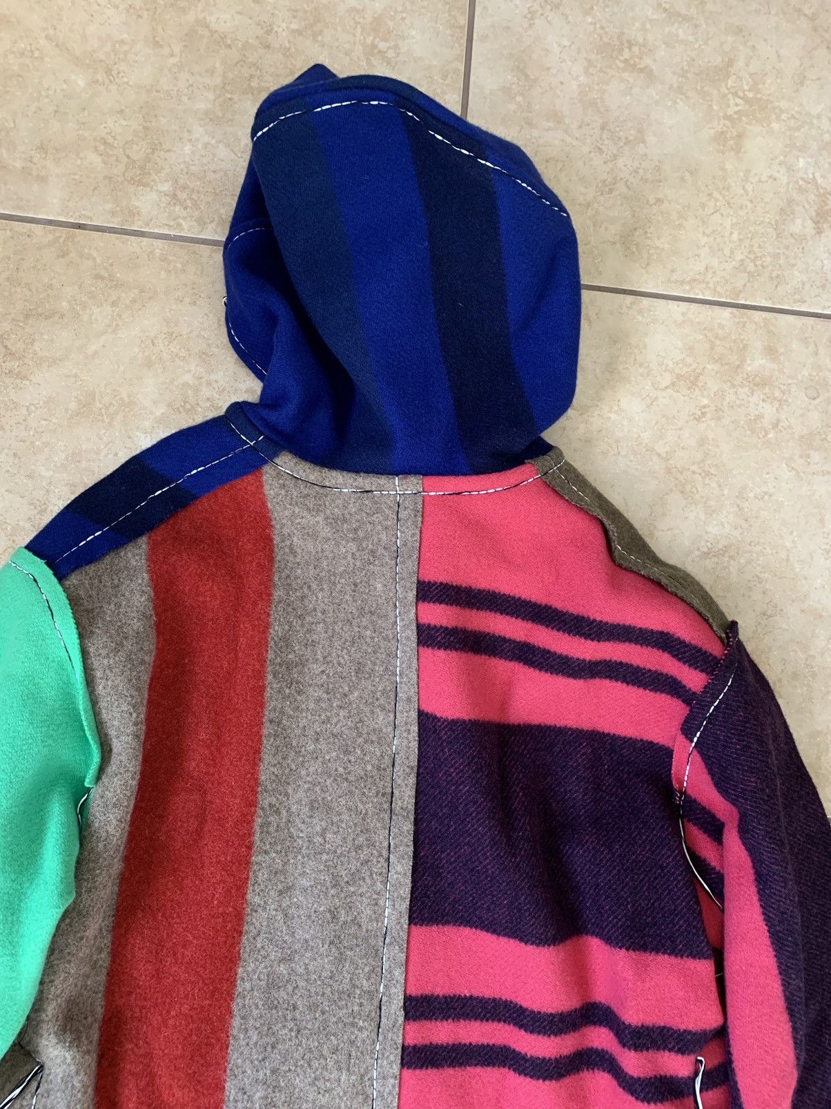 Marni $2500 Heavyweight Patchwork Hooded Parka Coat Size US L / EU 52-54 / 3 - 17 Thumbnail