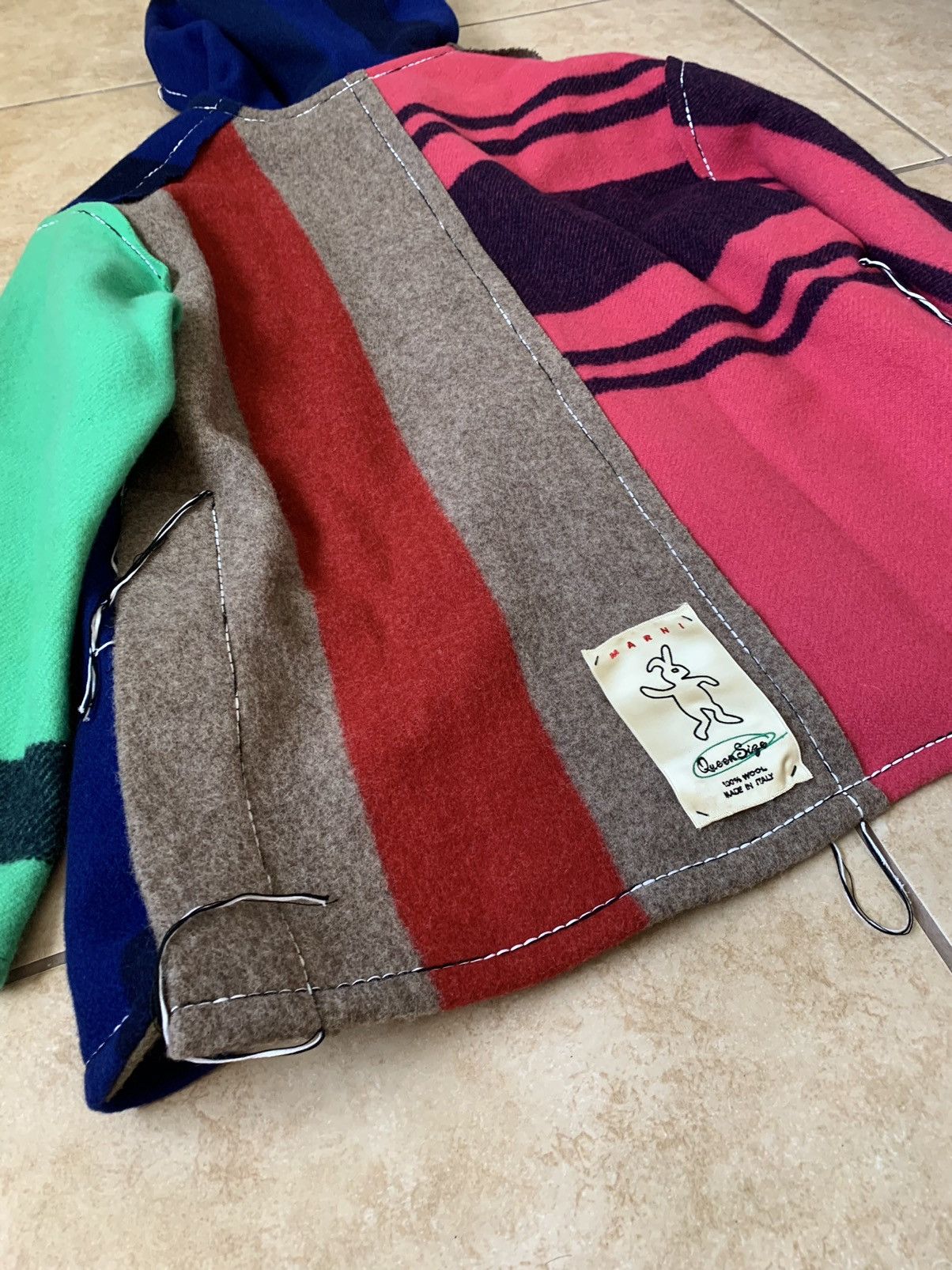 Marni $2500 Heavyweight Patchwork Hooded Parka Coat Size US L / EU 52-54 / 3 - 15 Thumbnail