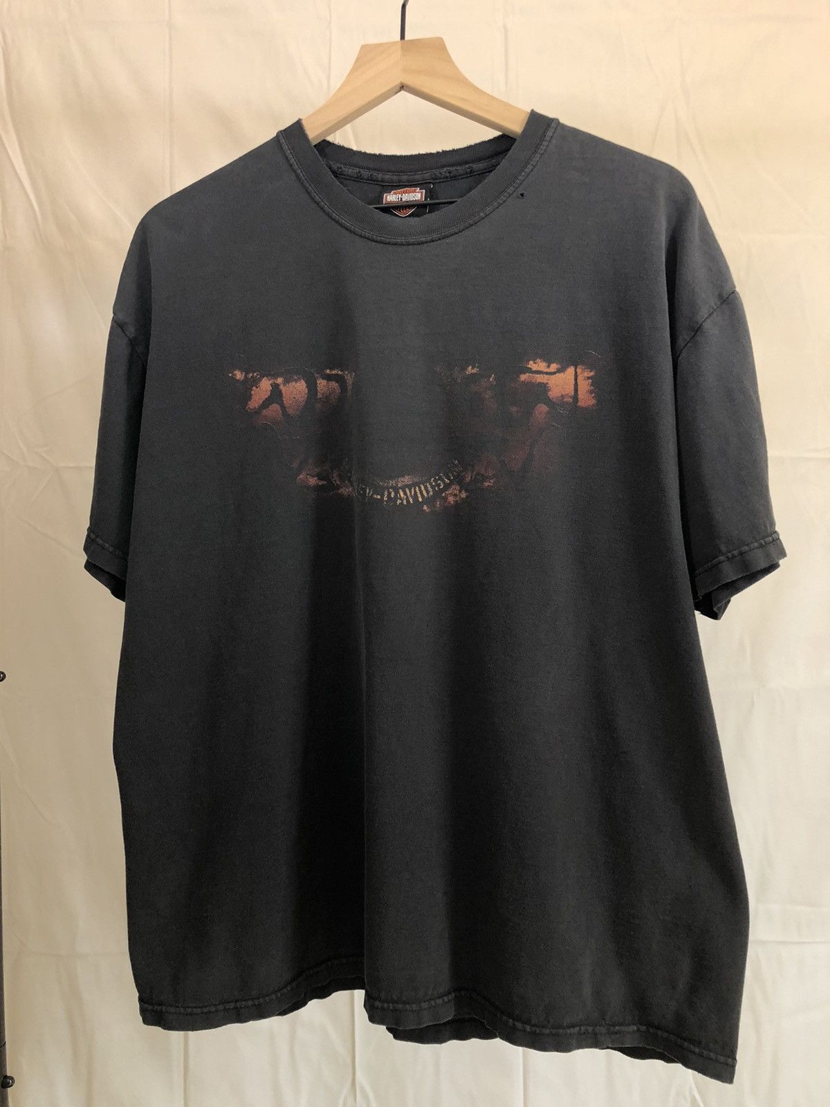 Vintage Vintage Harley Davidson Thrashed Faded Short Sleeve Tee | Grailed