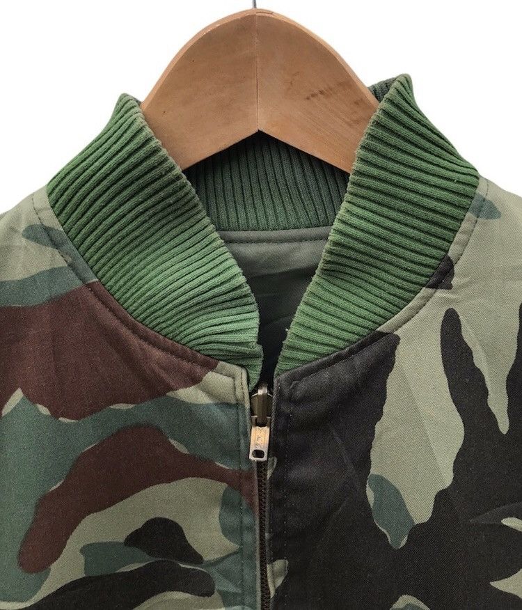 Vintage Vintage army reversible bomber jacket Size US M / EU 48-50 / 2 - 2 Thumbnail