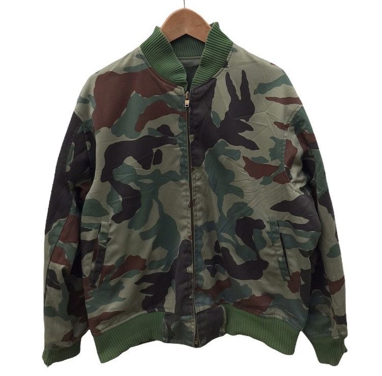 Vintage Vintage army reversible bomber jacket Size US M / EU 48-50 / 2 - 1 Thumbnail