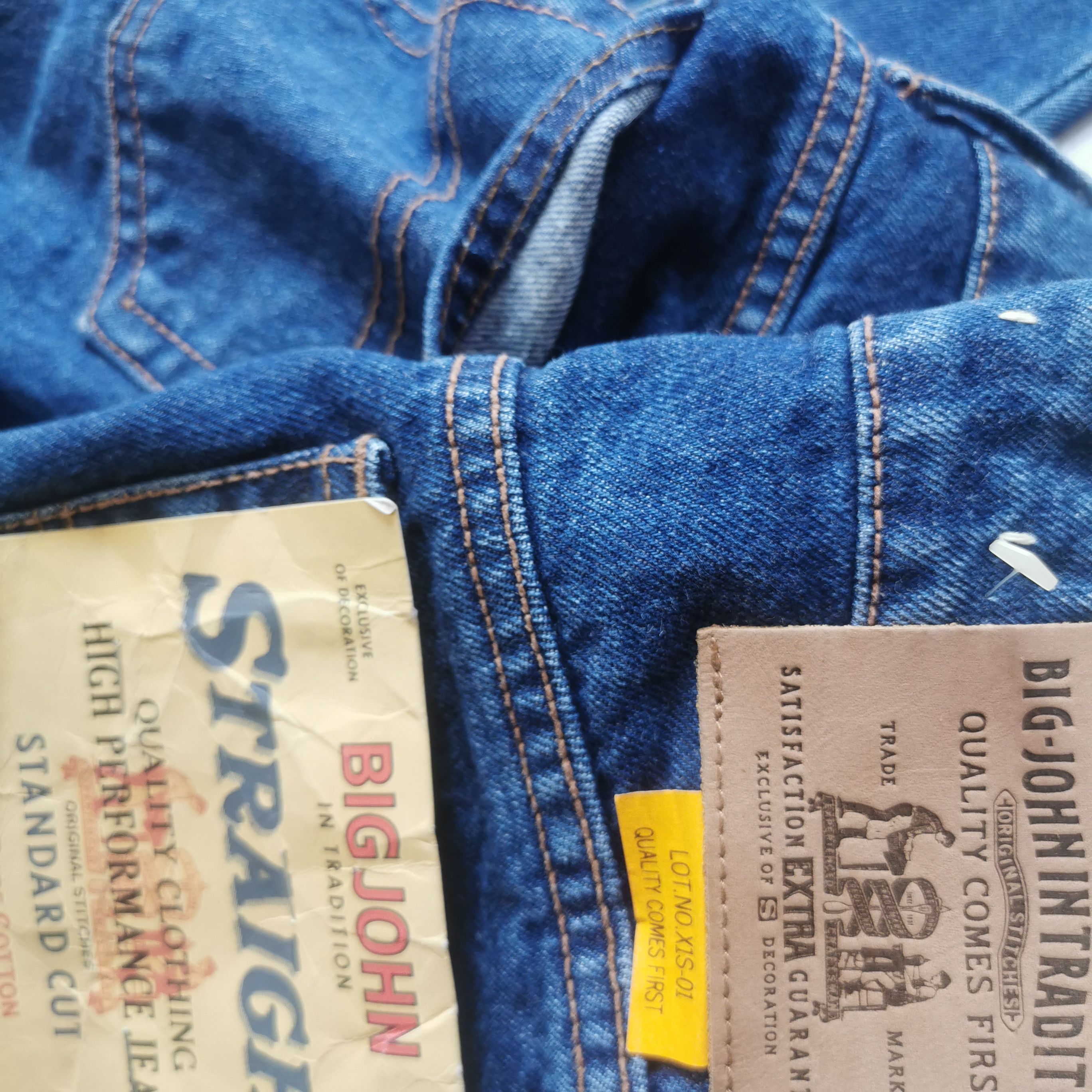 Big John Vintage 80s Big John Denim NOS Straight Cut Size US 30 / EU 46 - 8 Thumbnail
