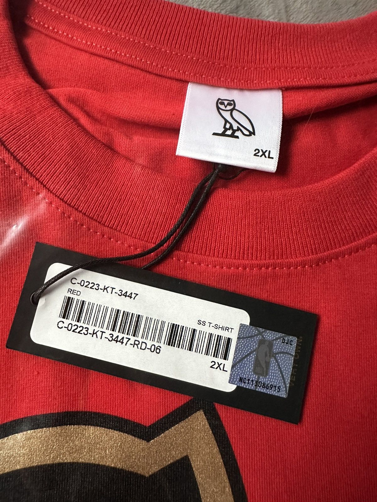 NBA × October's Very Own OVO x NBA Toronto Raptors OG OWL T-SHIRT new with tags rare Size US XXL / EU 58 / 5 - 7 Thumbnail