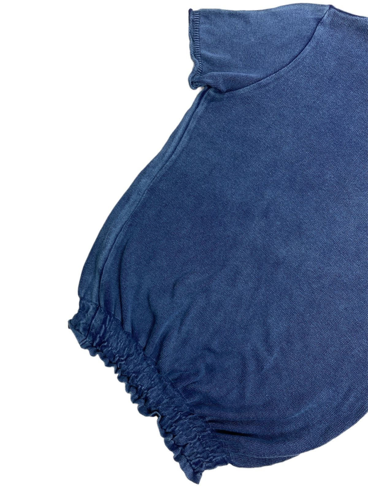 Hysteric Glamour 🇯🇵 Hysteric is Dead 🇯🇵 Indigo Blue Dyed Cropped Top Hoodie Size M / US 6-8 / IT 42-44 - 7 Thumbnail