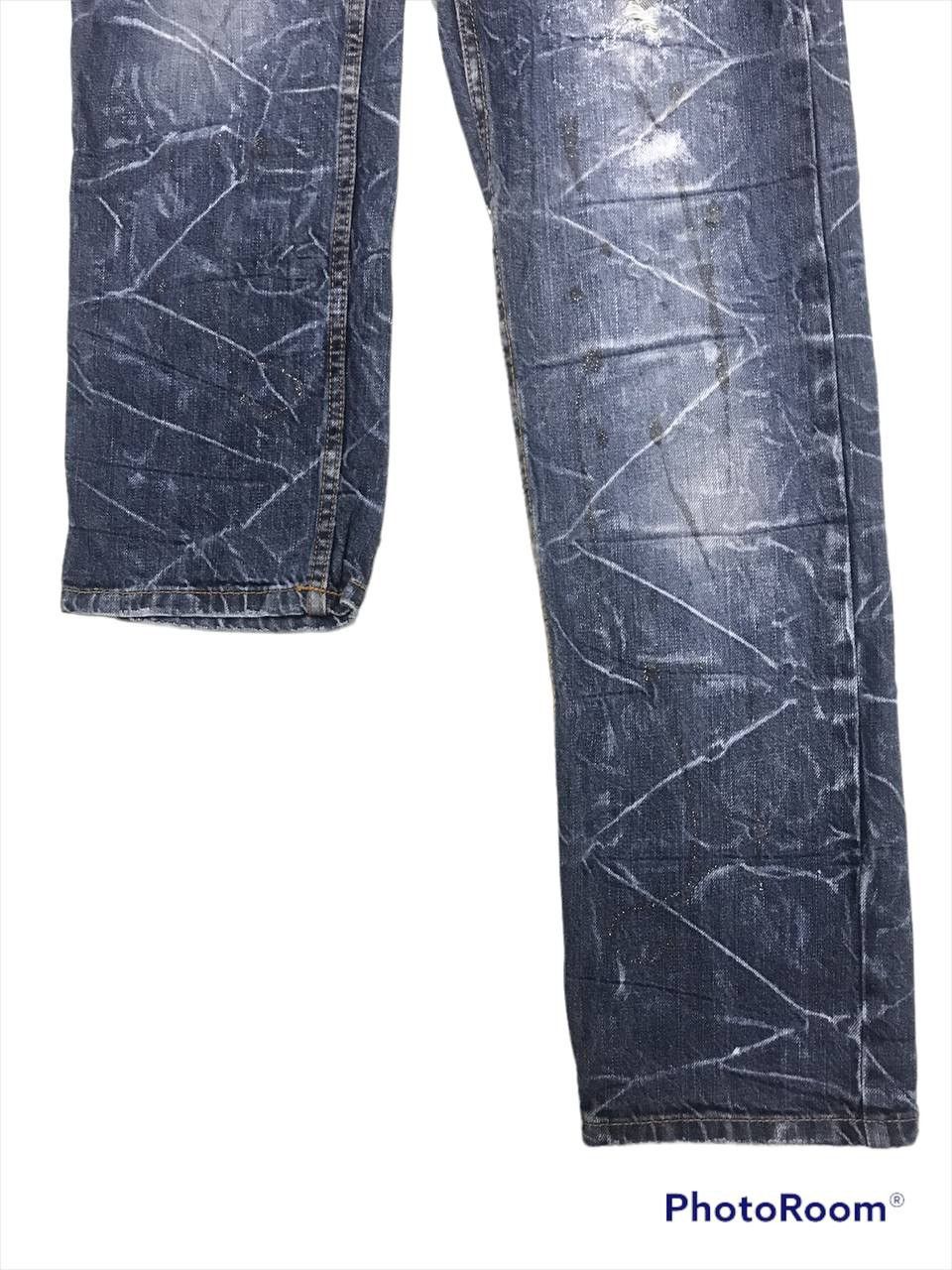 Japanese Brand SICK🔥DOUBLE WAIST DISTRESSED DENIM PANTS Size US 30 / EU 46 - 7 Thumbnail