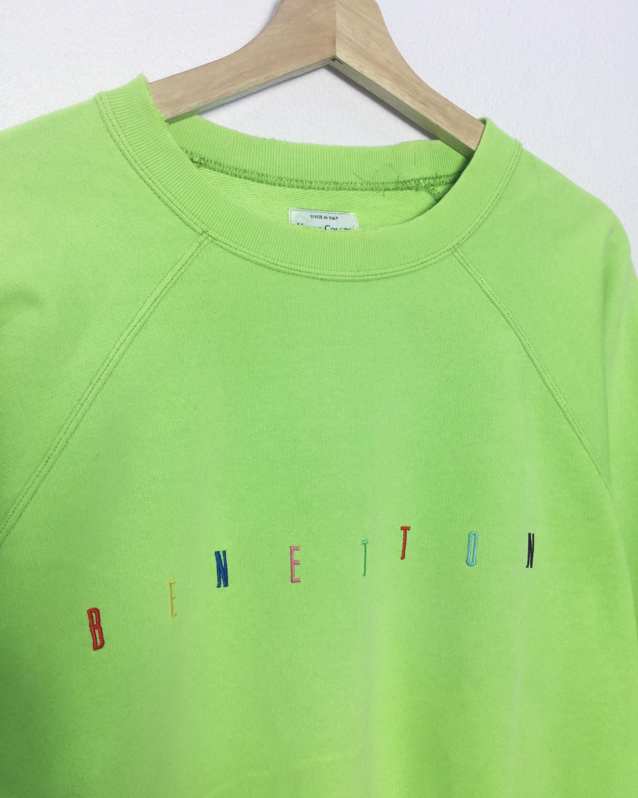 United Colors Of Benetton Vtg 90s United Colors Of Benetton Embroidered Sweatshirt Size US XL / EU 56 / 4 - 2 Thumbnail