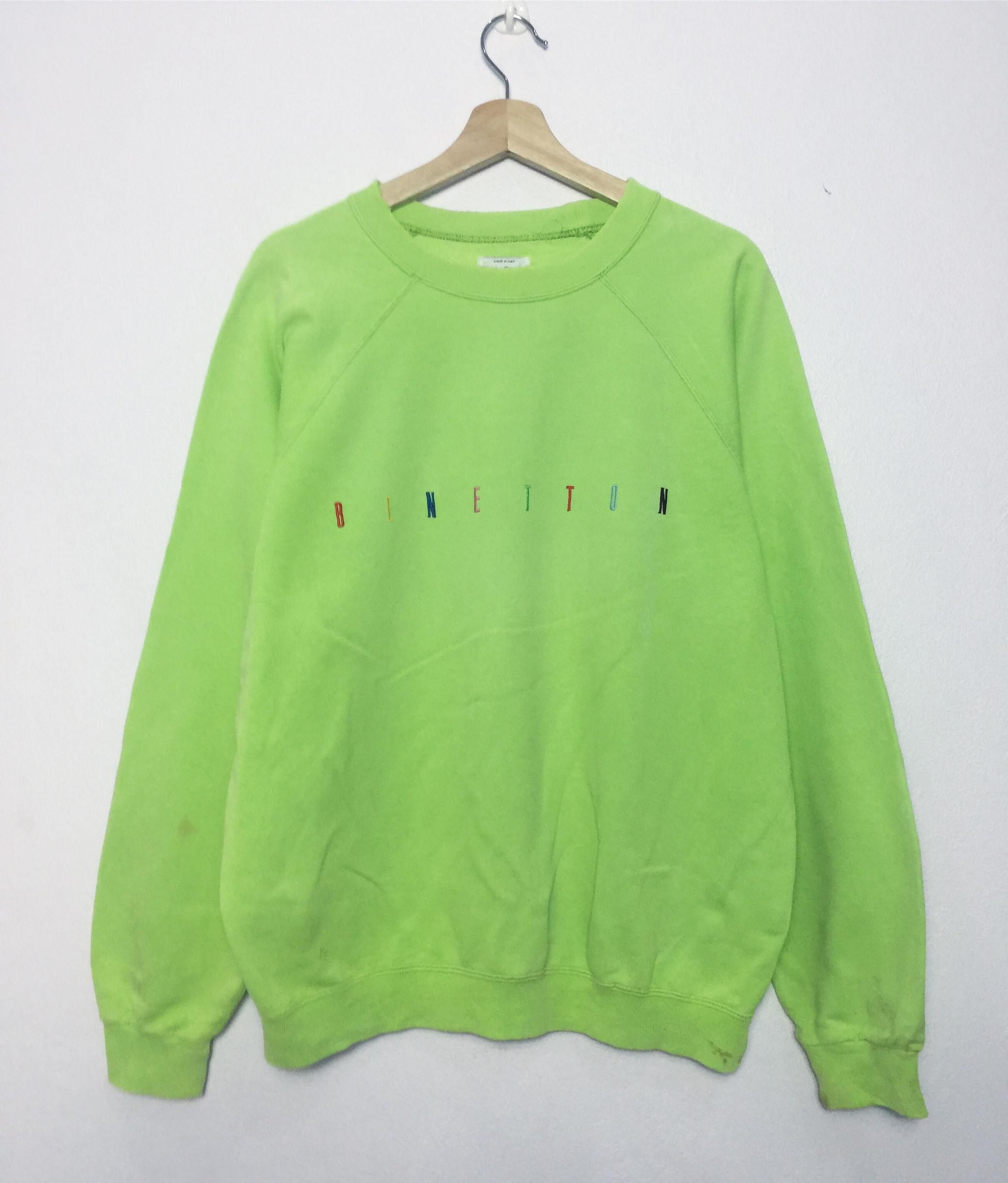 United Colors Of Benetton Vtg 90s United Colors Of Benetton Embroidered Sweatshirt Size US XL / EU 56 / 4 - 1 Thumbnail
