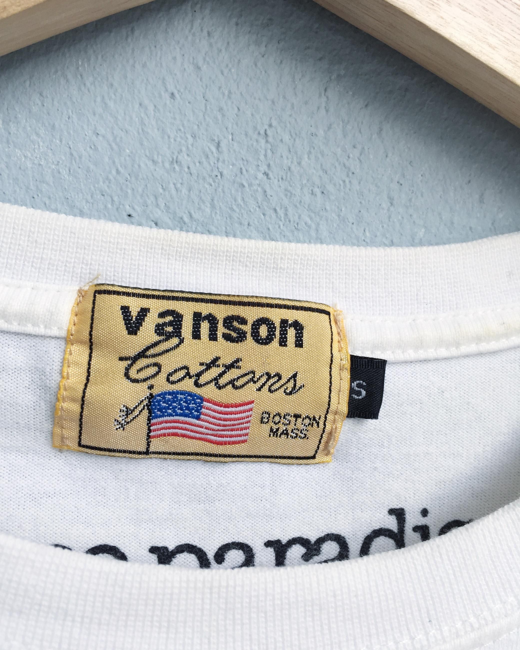 Vanson Leathers Rare Vanson Leathers Skull Embroidered Logo Tees Size US S / EU 44-46 / 1 - 9 Thumbnail