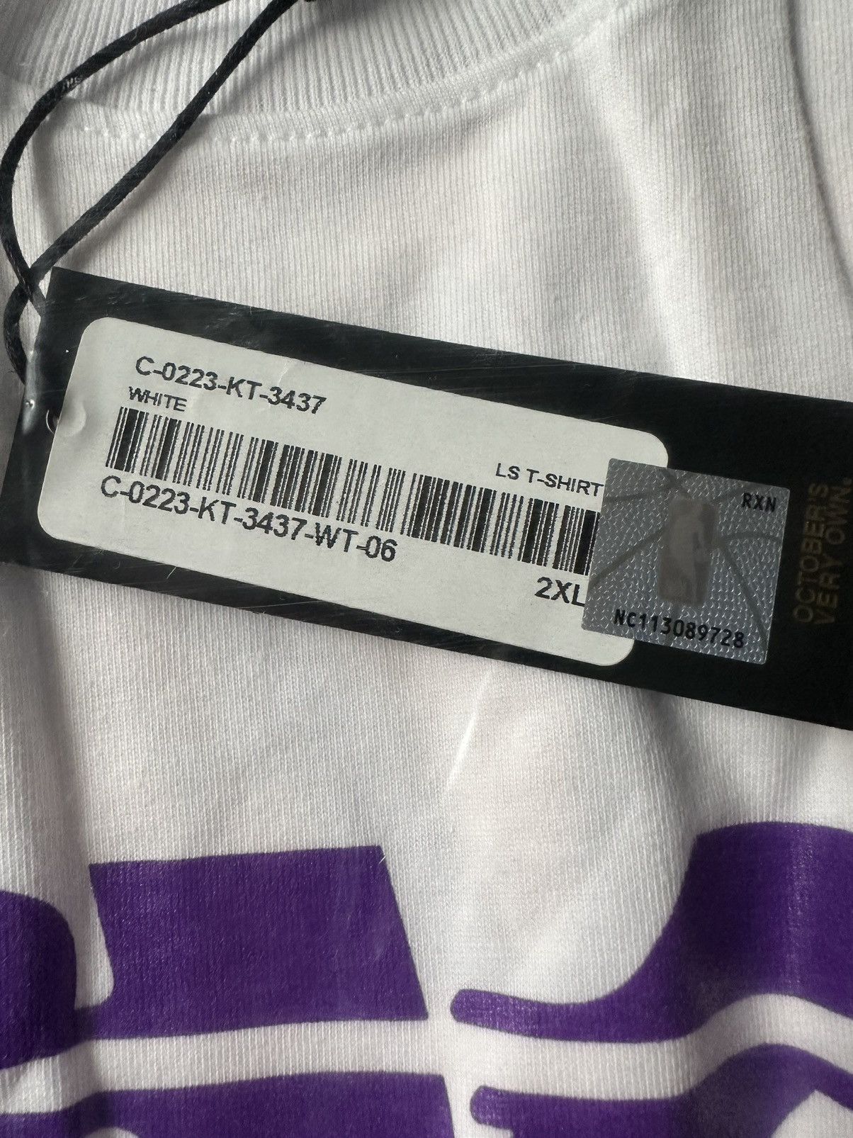 NBA × October's Very Own OVO x NBA LA Lakers Longsleeve T-Shirt RARE new with tags Size US XXL / EU 58 / 5 - 7 Thumbnail