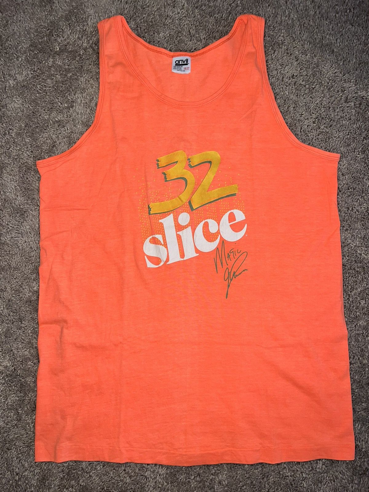 NBA × Vintage 1990 Magic Johnson Slice Soda Tank Size US L / EU 52-54 / 3 - 1 Thumbnail