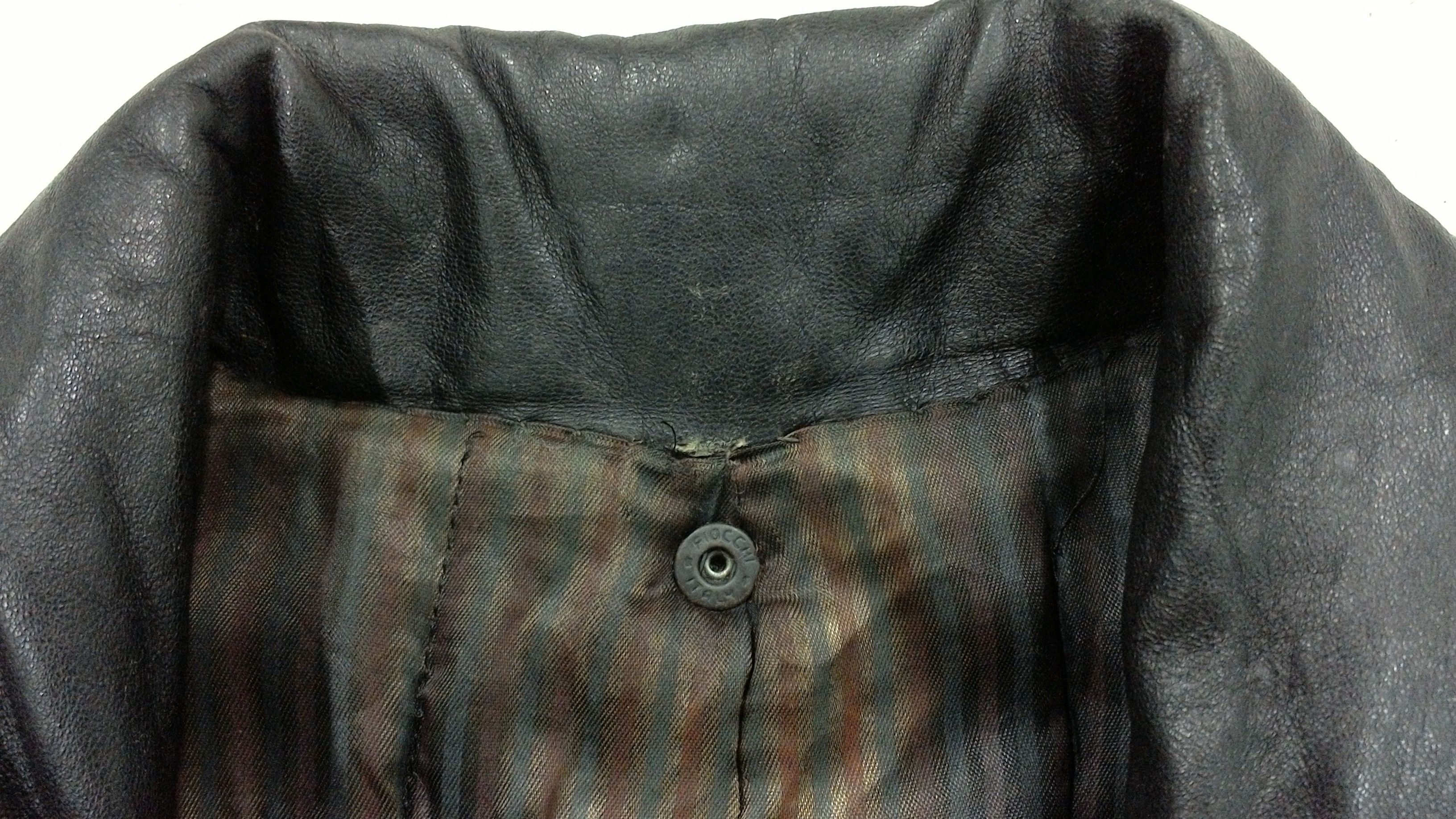 Vintage FIOCCHI Leather Jacket Size US L / EU 52-54 / 3 - 3 Thumbnail