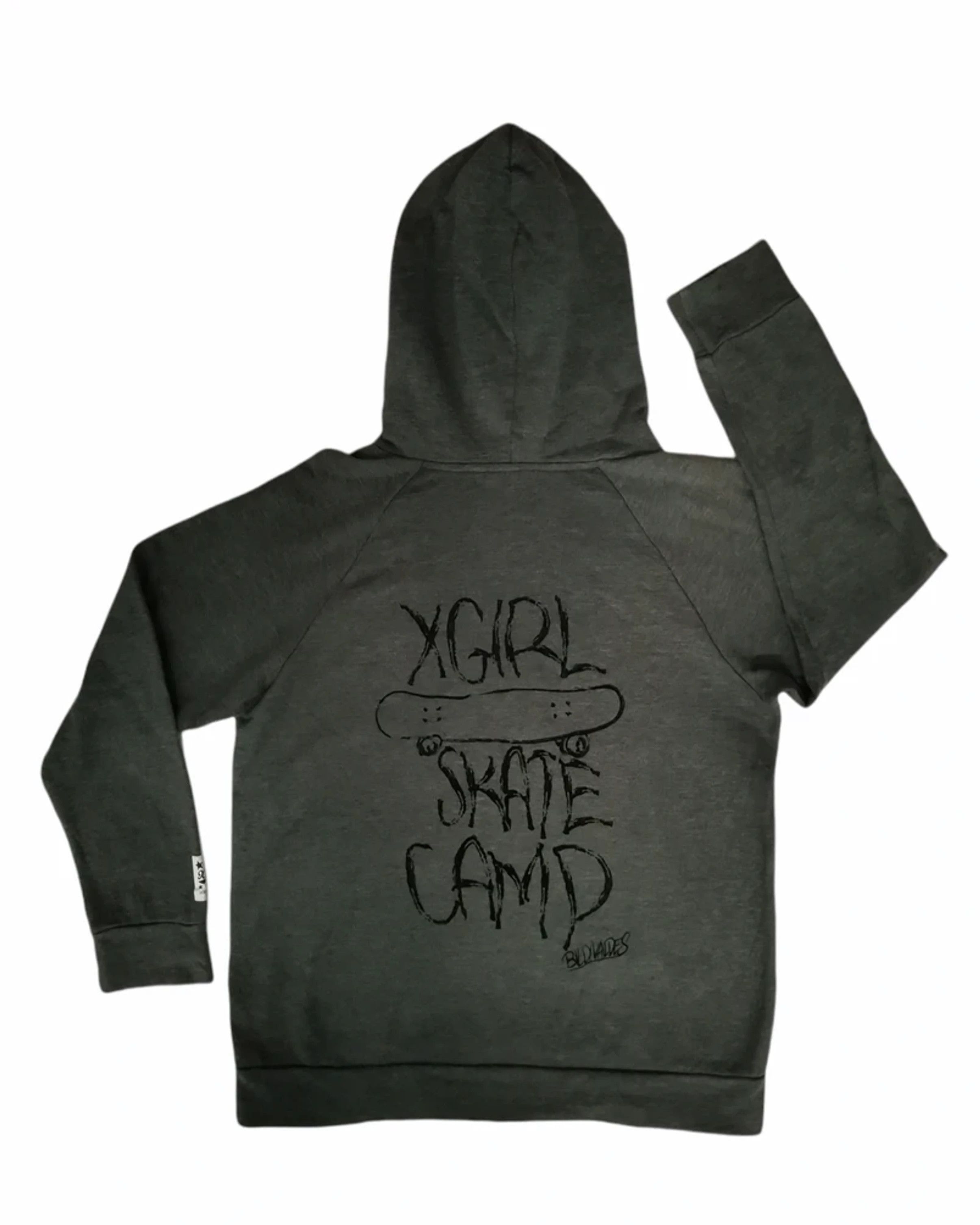 image of Hype x Xlarge X-Girl Skate Camp Zip Up Hoodie Japan Designer in Black, Men's (Size Small)