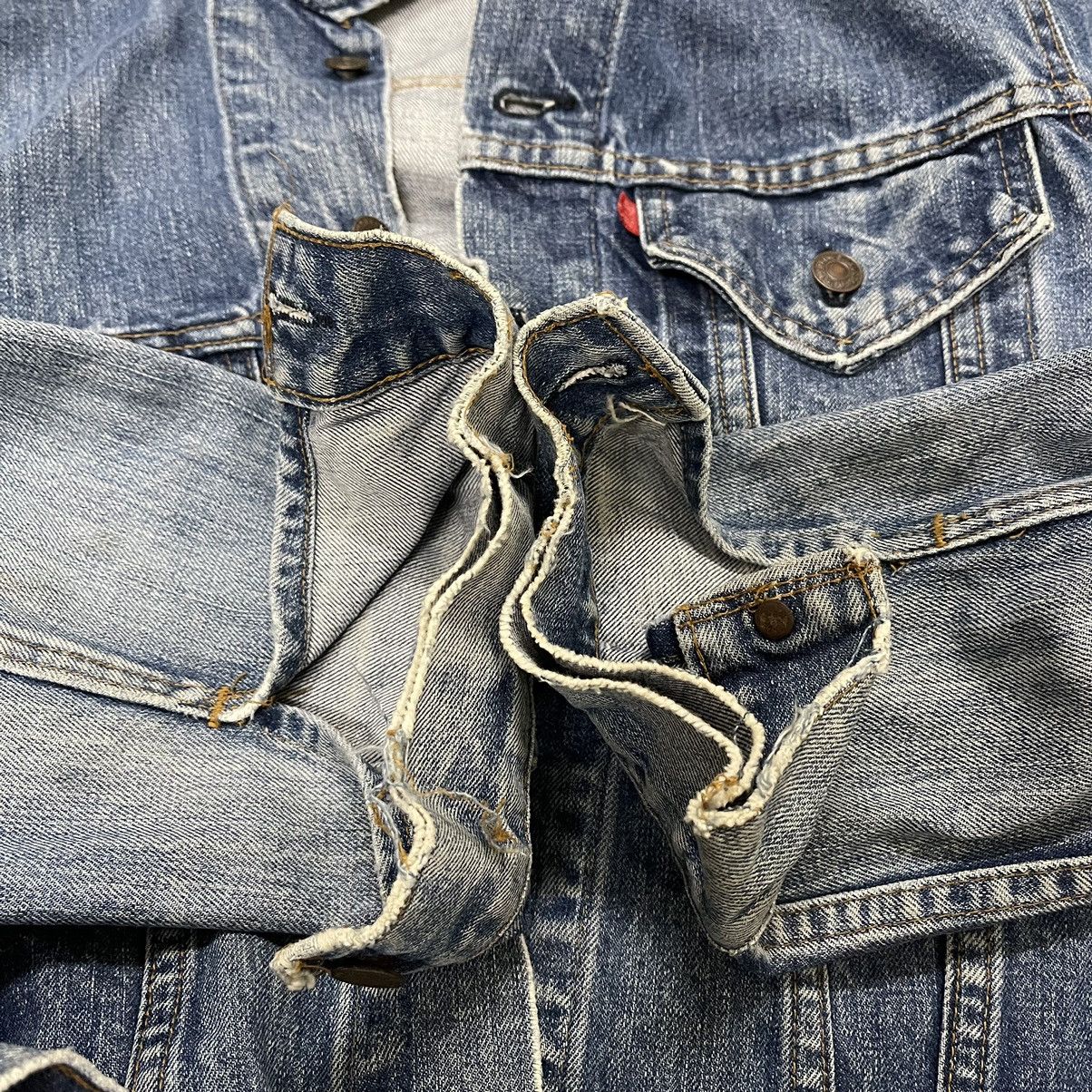 Levi's Vintage 90s Levis Denim Trucker Jacket Size US M / EU 48-50 / 2 - 15 Thumbnail