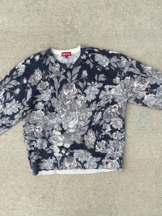 Supreme Supreme S/S 19 Angora Floral Sweater | Grailed