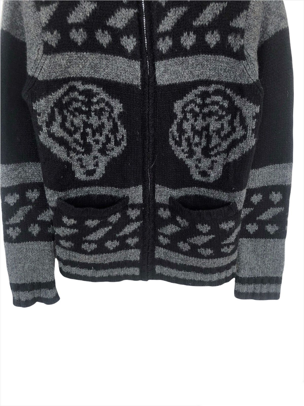 Aran Isles Knitwear GRAIL🔥On Board 🇯🇵 Hysteric 🐅 Zipper Knit Sweater Size US M / EU 48-50 / 2 - 5 Thumbnail