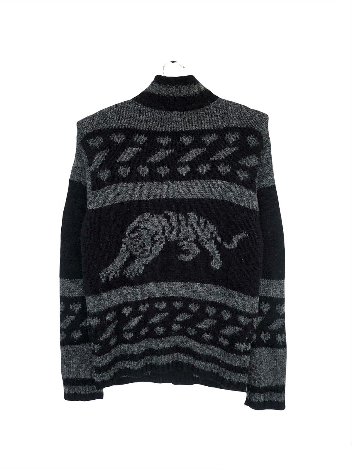 Aran Isles Knitwear GRAIL🔥On Board 🇯🇵 Hysteric 🐅 Zipper Knit Sweater Size US M / EU 48-50 / 2 - 4 Thumbnail