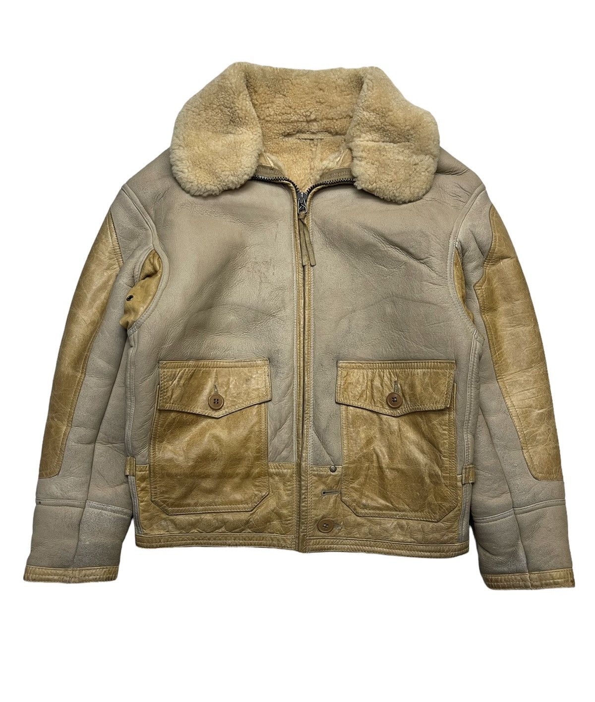 image of Avirex Sheepskin Winter Flying Jacket, Men's (Size XS)