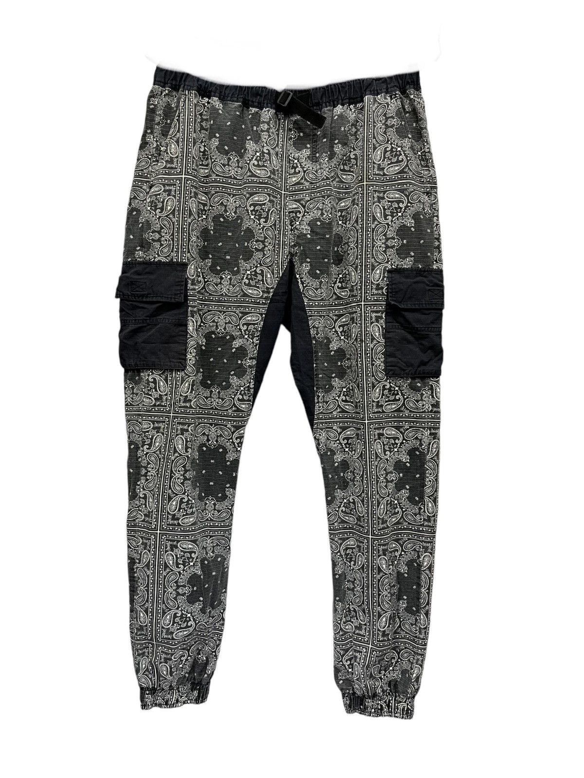 Ecko Unltd. 💥Vintage ECKO UNLTD. Paisley Bandana Larry Cargo Jogger Size US 35 - 2 Thumbnail