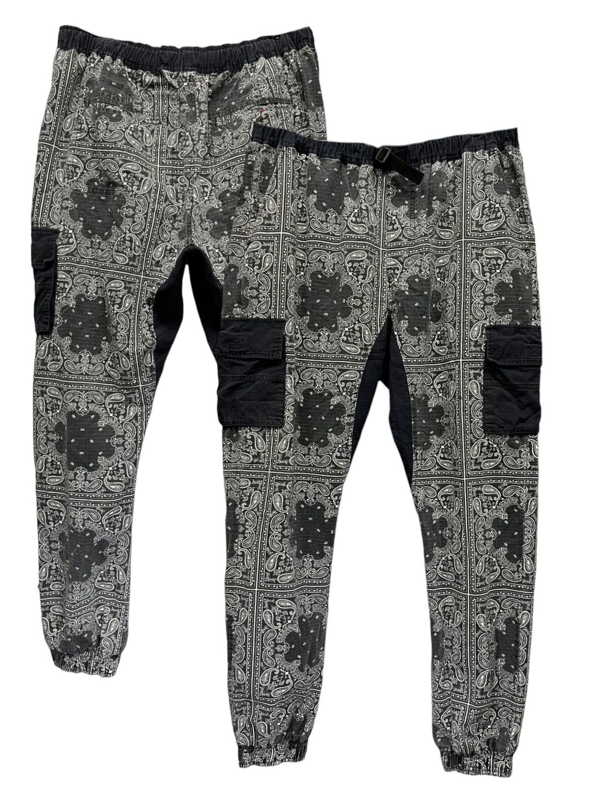 Ecko Unltd. 💥Vintage ECKO UNLTD. Paisley Bandana Larry Cargo Jogger Size US 35 - 1 Thumbnail