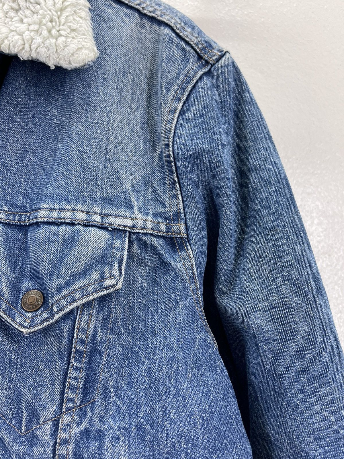 Levi's Vintage Clothing 70s Levis Orange tag Sherpa Trucker Jacket (size 46) Size US S / EU 44-46 / 1 - 11 Thumbnail