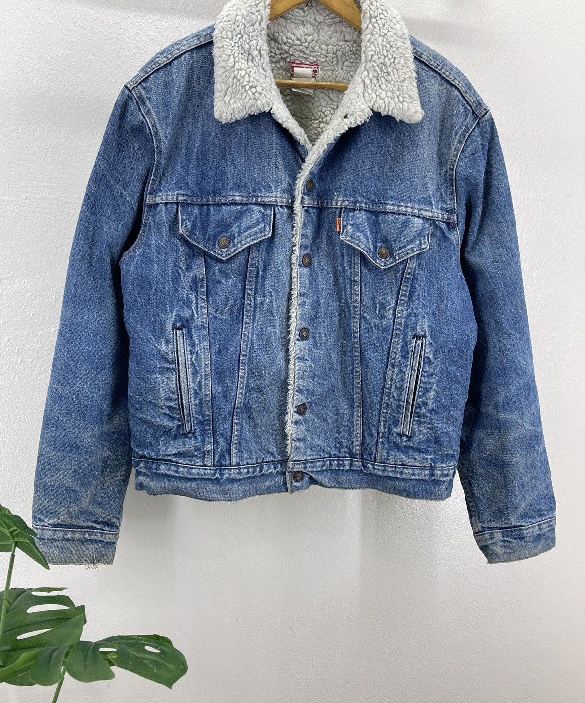 Levi's Vintage Clothing 70s Levis Orange tag Sherpa Trucker Jacket (size 46) Size US S / EU 44-46 / 1 - 4 Thumbnail