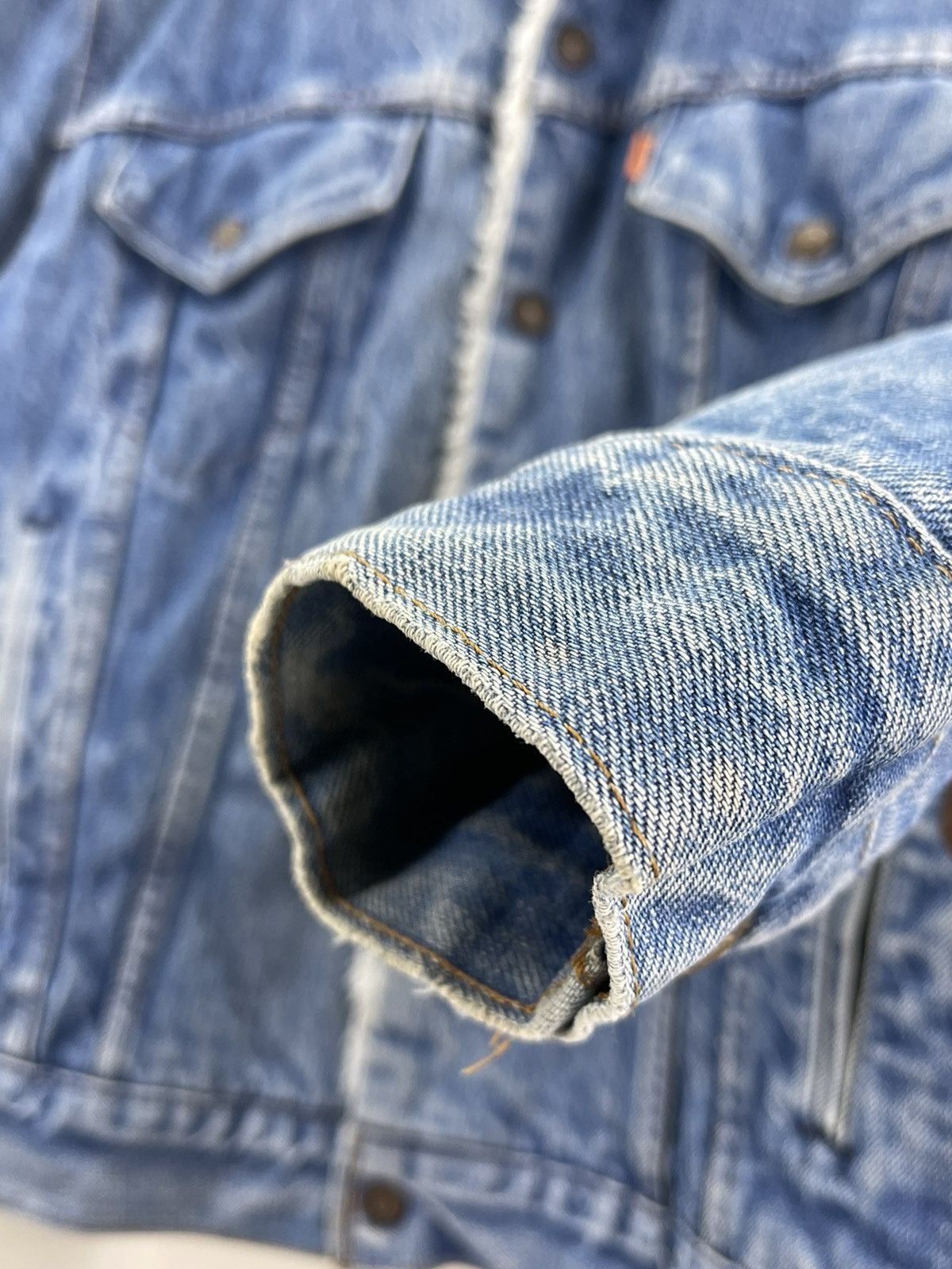 Levi's Vintage Clothing 70s Levis Orange tag Sherpa Trucker Jacket (size 46) Size US S / EU 44-46 / 1 - 12 Thumbnail