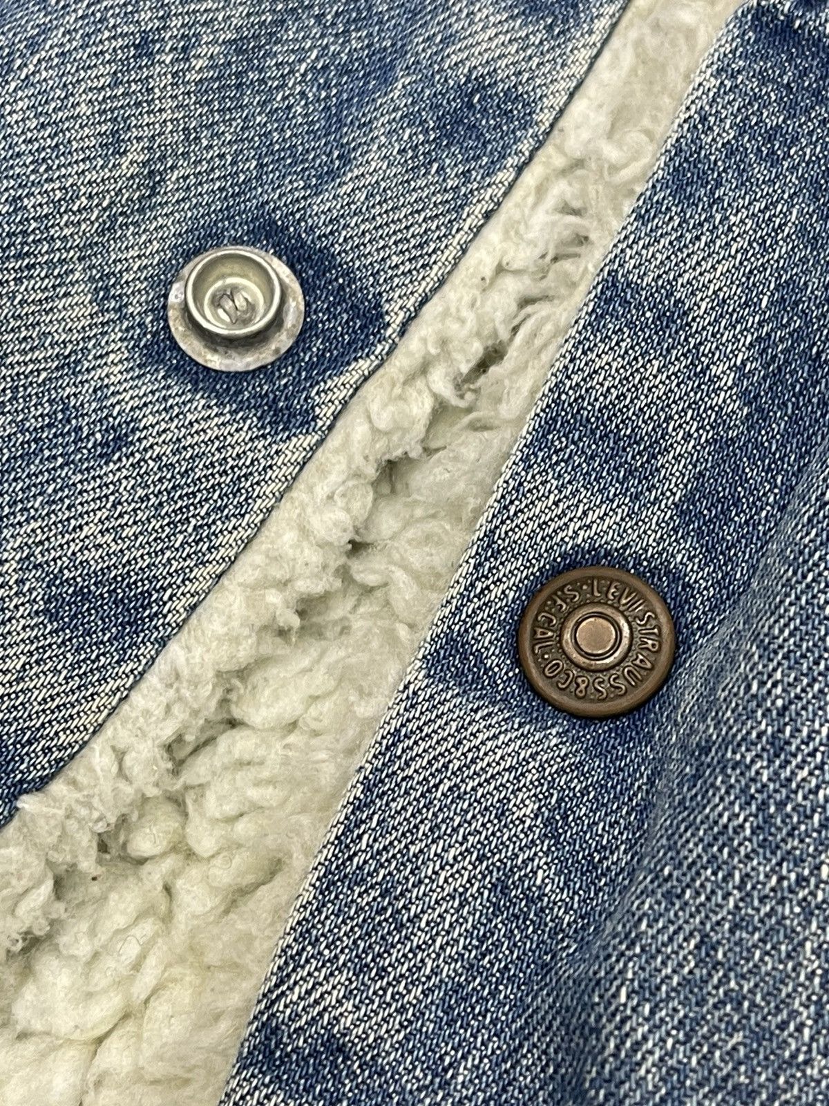 Levi's Vintage Clothing 70s Levis Orange tag Sherpa Trucker Jacket (size 46) Size US S / EU 44-46 / 1 - 16 Thumbnail