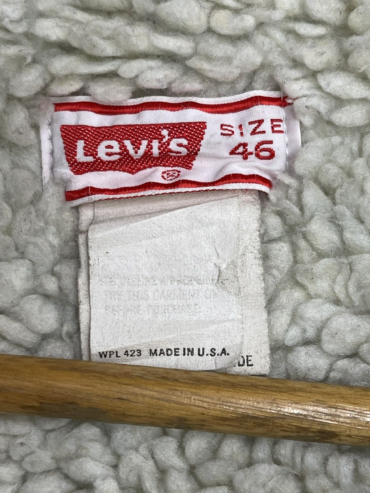 Levi's Vintage Clothing 70s Levis Orange tag Sherpa Trucker Jacket (size 46) Size US S / EU 44-46 / 1 - 14 Thumbnail