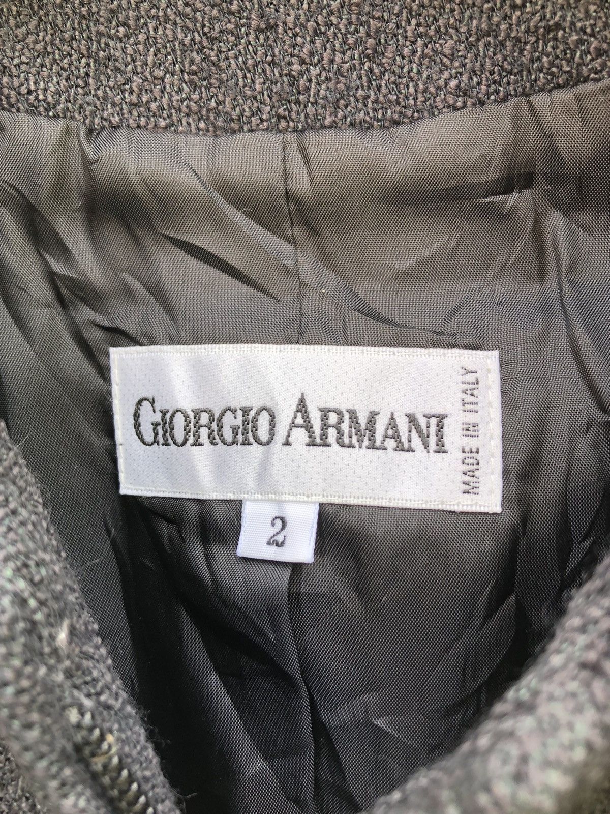Giorgio Armani Vintage Georgio Armani Women Cropped Zipper Coat Jacket Size XS / US 0-2 / IT 36-38 - 9 Thumbnail