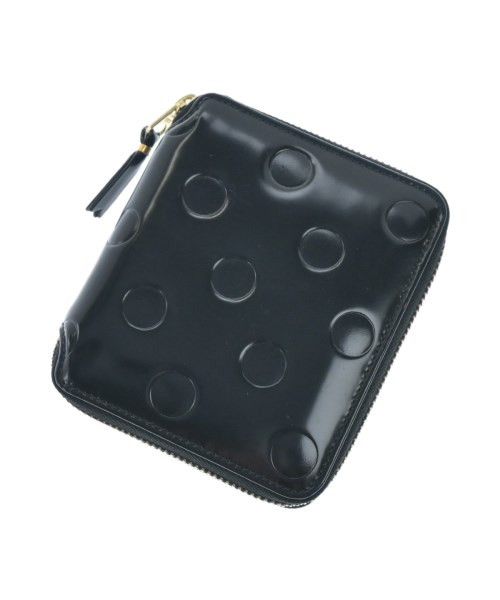 Wallets Black Dot Design Coin Case Zip