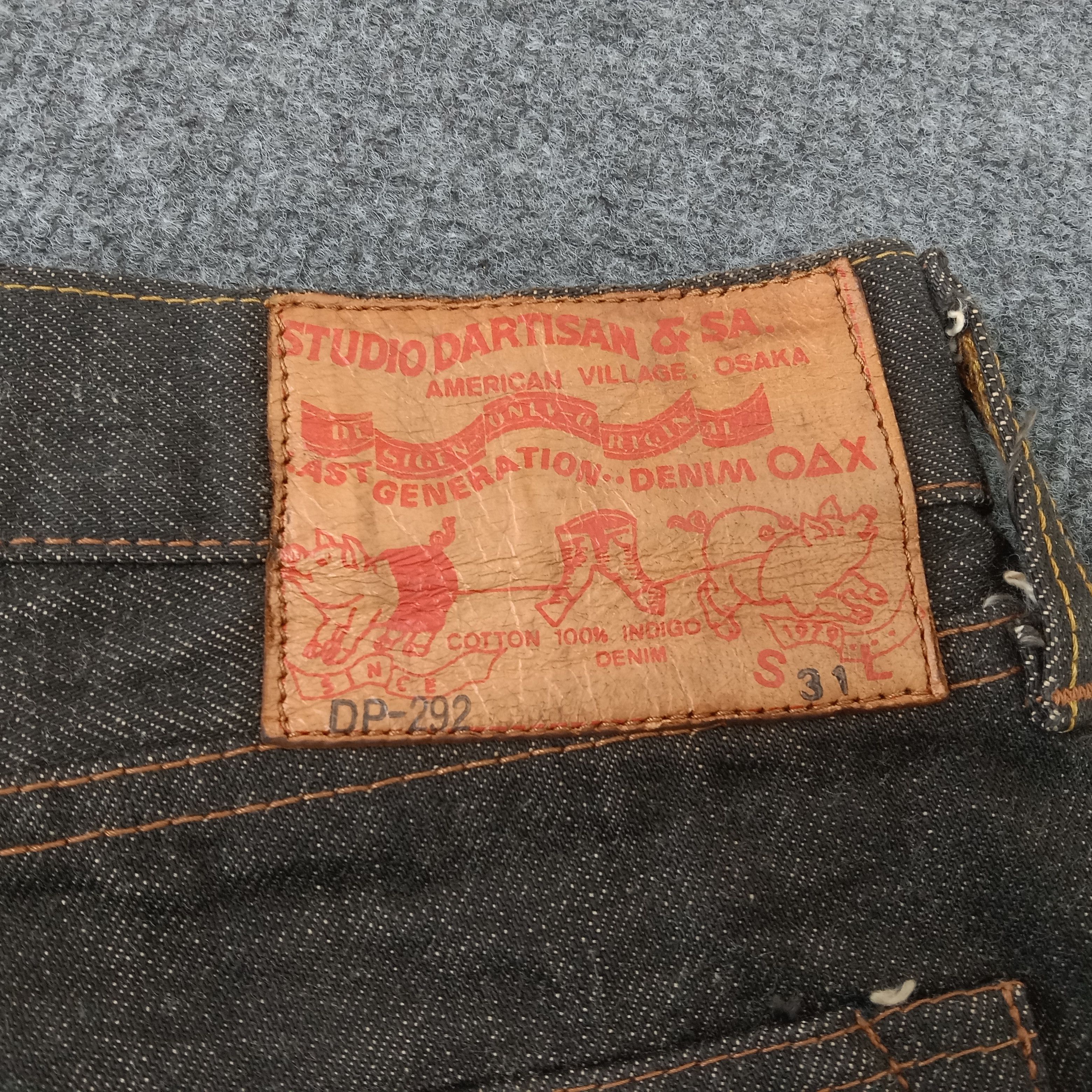 Japanese Brand Studio D'Artisan Nice Design Denim Pants Size US 31 - 12 Thumbnail