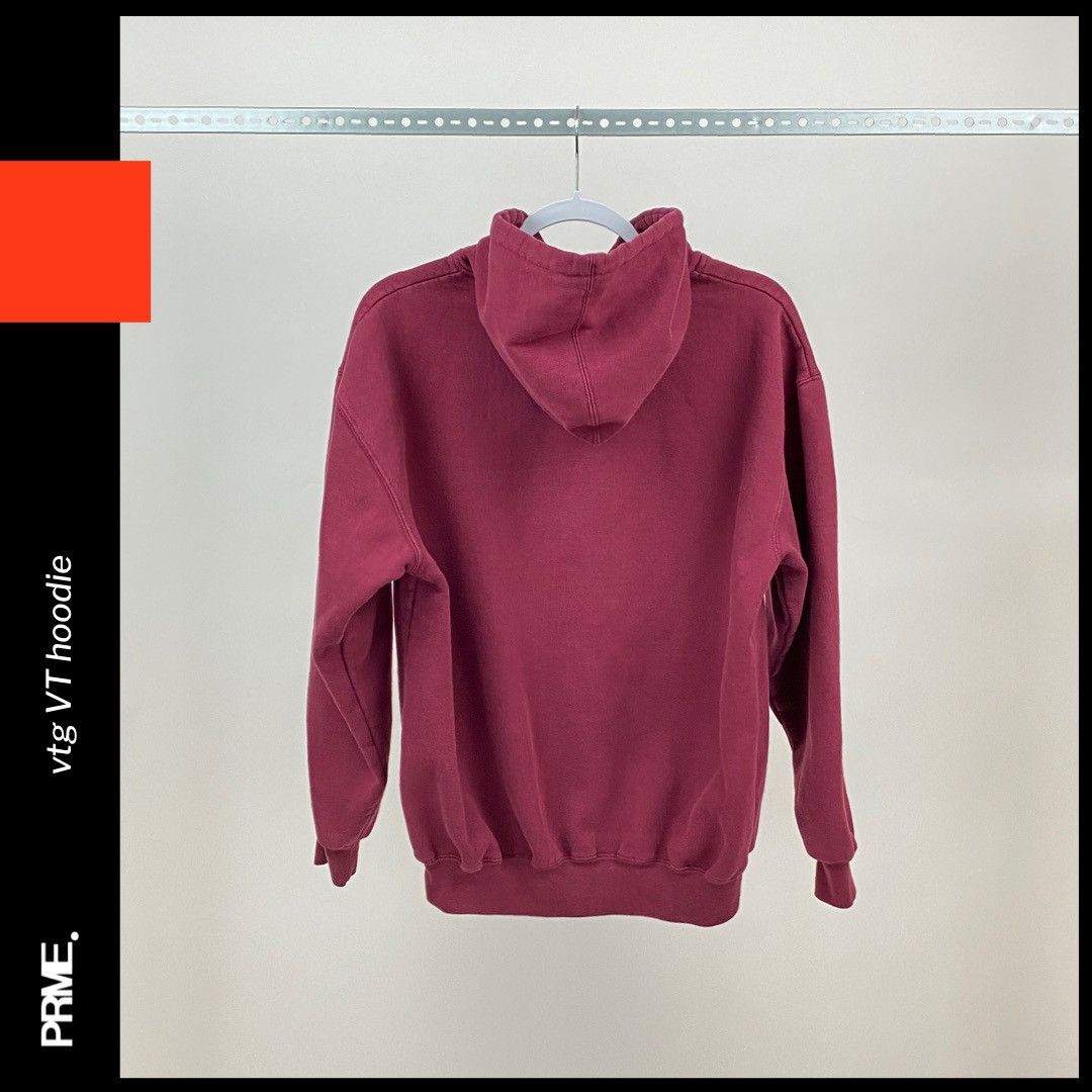 Vintage vintage 90s VT Virginia Tech Stitched Spellout Hoodie Size US M / EU 48-50 / 2 - 7 Thumbnail