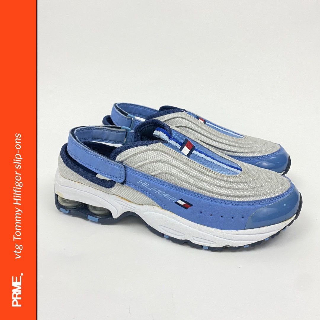 vtg 90s Tommy Hilfiger 3M Reflective Slip-on shoes BRAND NEW