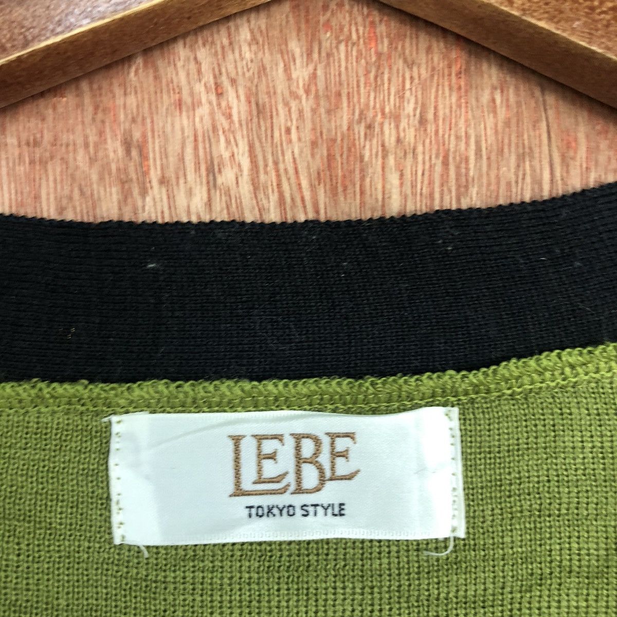 Vintage Lebe tokyo style knitwear distressed Green Cardigan #c914 Size US L / EU 52-54 / 3 - 10 Thumbnail