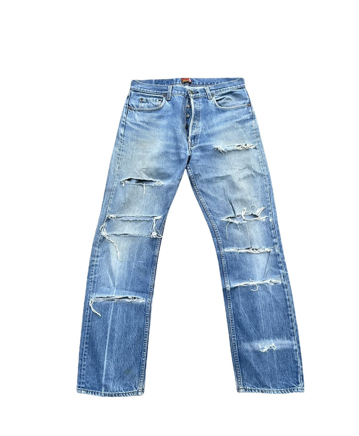 Levi's Vintage Levi’s 501 x Style Counsel 1986 Custom Distressed Size US 34 / EU 50 - 1 Thumbnail